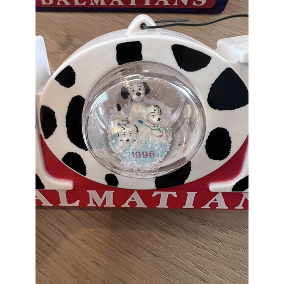 VTG McDonald's 101 Dalmations Set of 3 Snow Domes Disney Holiday Globe 90s 1996 - Picture 5 of 9